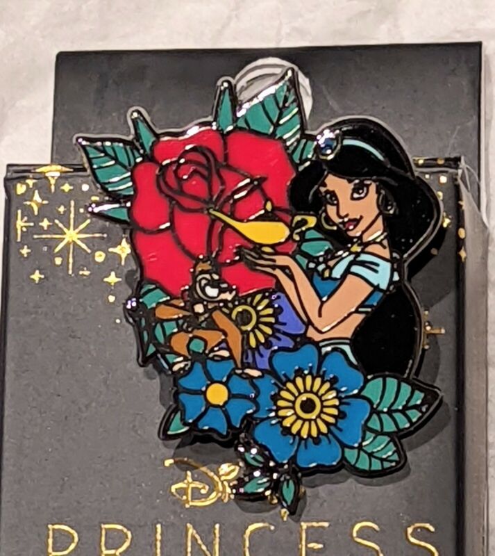 Disney Loungefly Floral Princess Blind Box Pin - Aladdin - Jasmine - Opened