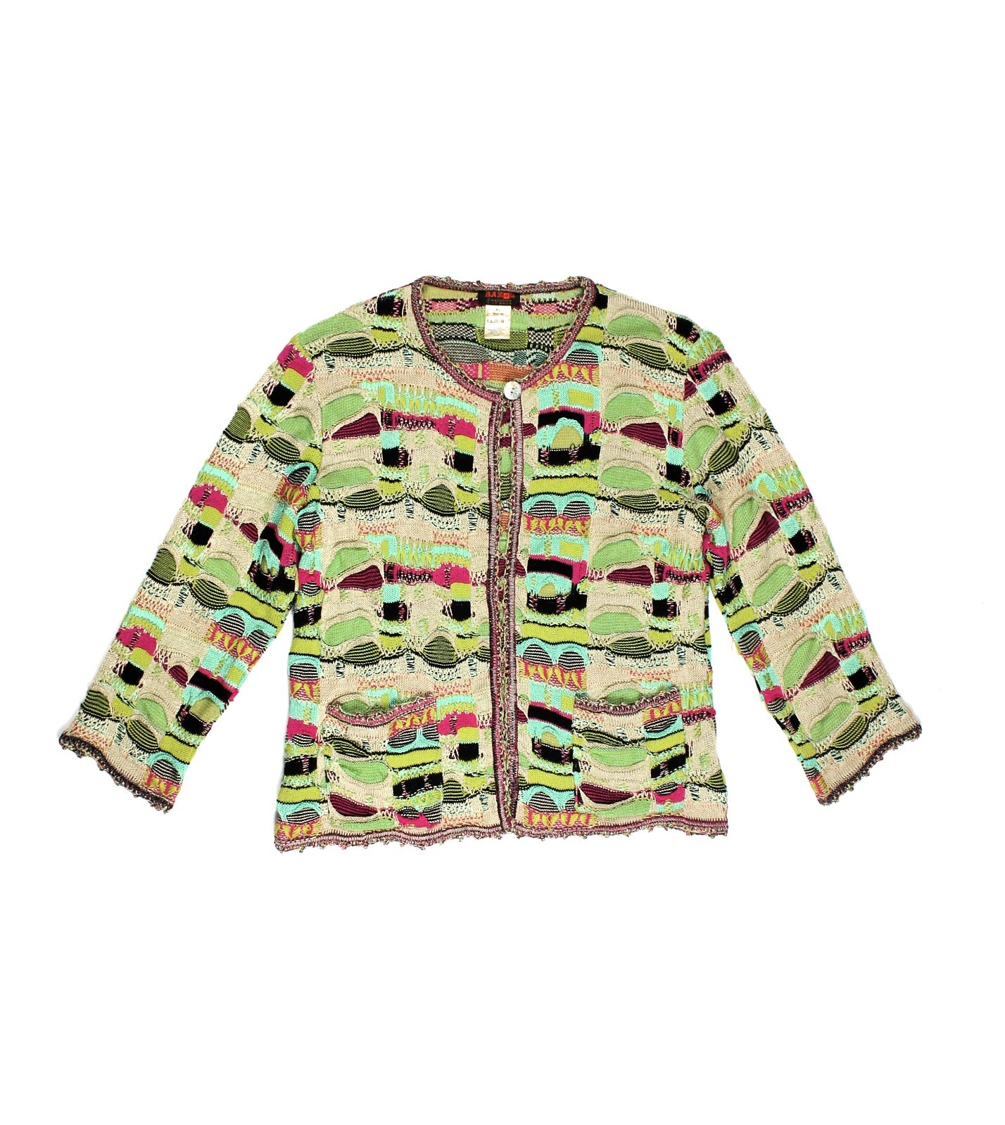 BAZaR de CHRISTIAN LACROIX カーディガン ニット Christian Lacroix Vintage Bazar Cardigan Knit Sweater KPOP