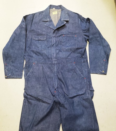 50s〜 indigo china cotton coverall インディゴ WARE HOUSE Lot.2165 “Indigo Herringbone Coverall with