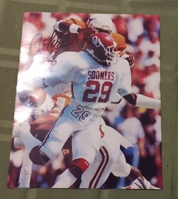 RICKEY DIXON Oklahoma Sooners 8x10 Signed Photo College Football HALL OF FAME