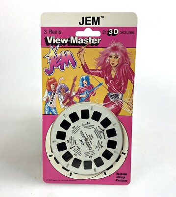 Jem & The Holograms Vintage View-Master 3D Reel Set New Sealed 1986 80s