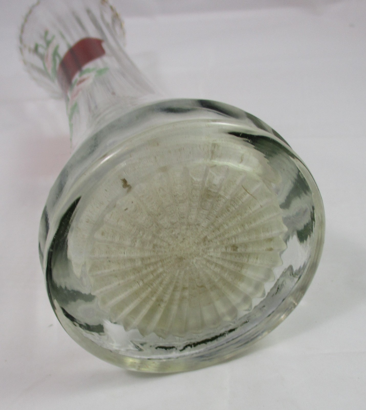 Beautiful Vintage /Antique Handpainted Glass Vase | 13