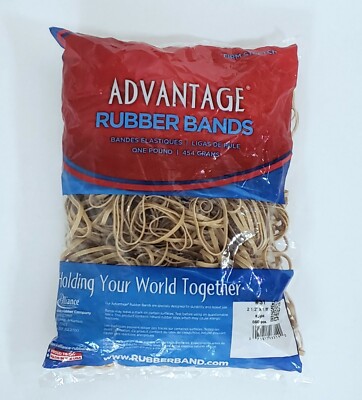 Advantage Rubber Bands Size #31 (2-1/2 x 1/8'') Heavy Duty Alliance Rubber