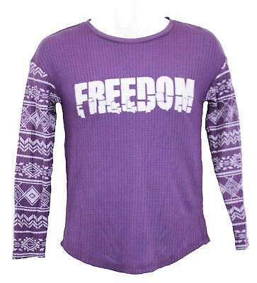 It's Our Time Girl's Casual Long Sleeve Top  Purple  Size Large