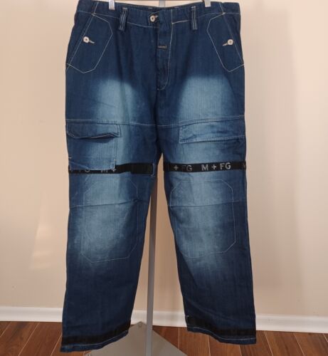 Vtg Marithe Francois Girbaud M+FG New Letter Shuttie Baggy Vtg Marithe Francois Girbaud M+FG New Letter Shuttie Baggy