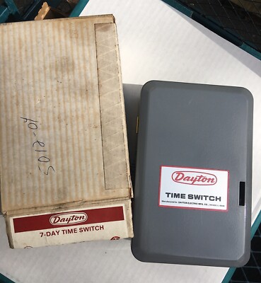 Dayton 2A210 7 Pro Day Calendar Dial Time Switch, Intermatic Model T2005 