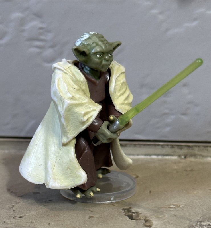 2005 Star Wars YODA Complete 3.75&rdquo; Revenge of the Sith Jedi Master Clone Wars
