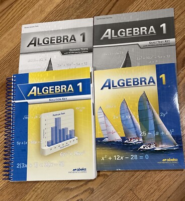 Abeka Algebra 1 Book Set Student Text Solutions Quiz Test Teacher A Beka