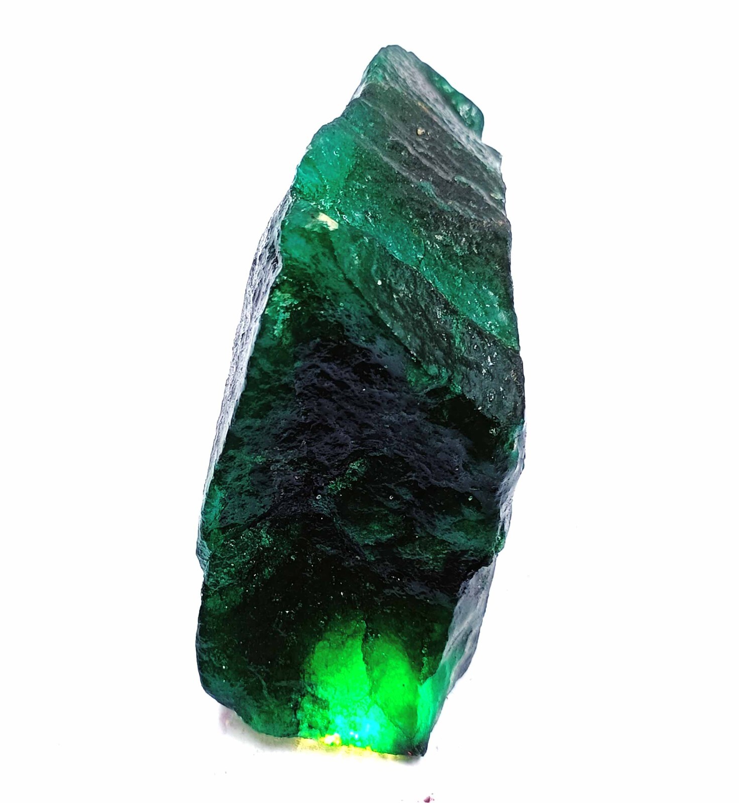 DYED Natural EGL CERTIFIED 2425 Ct Colombia Green Emerald