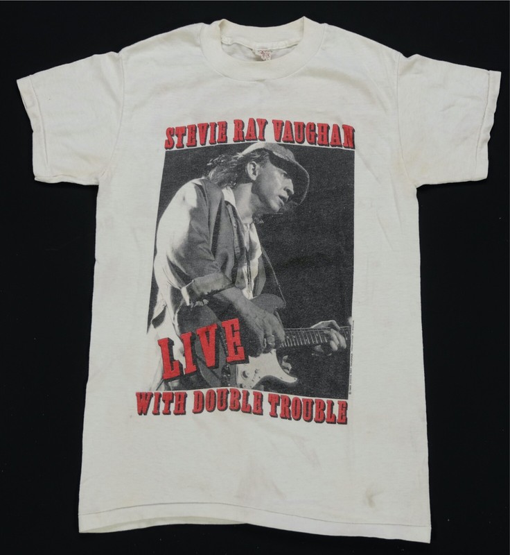 Stevie Ray Vaughan 1989 Tour Tシャツ Rare Vintage Stevie Ray Vaughan Live With Double Trouble