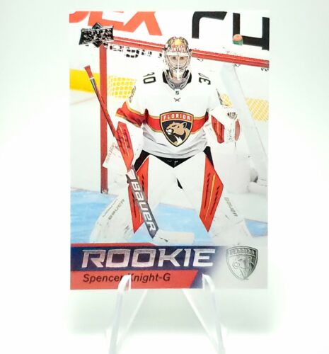 2021-22 Upper Deck Spencer Knight Rookie Card Florida Panthers UD Star Rookies. rookie card picture