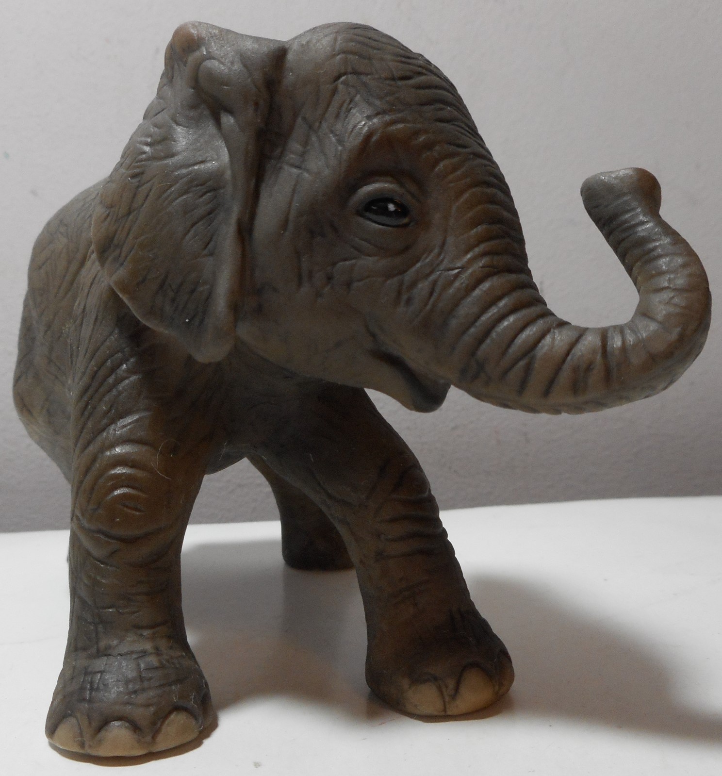 Vintage 1981 River Shore RJ Brown Zuela the Elephant Calf  figurine realistic
