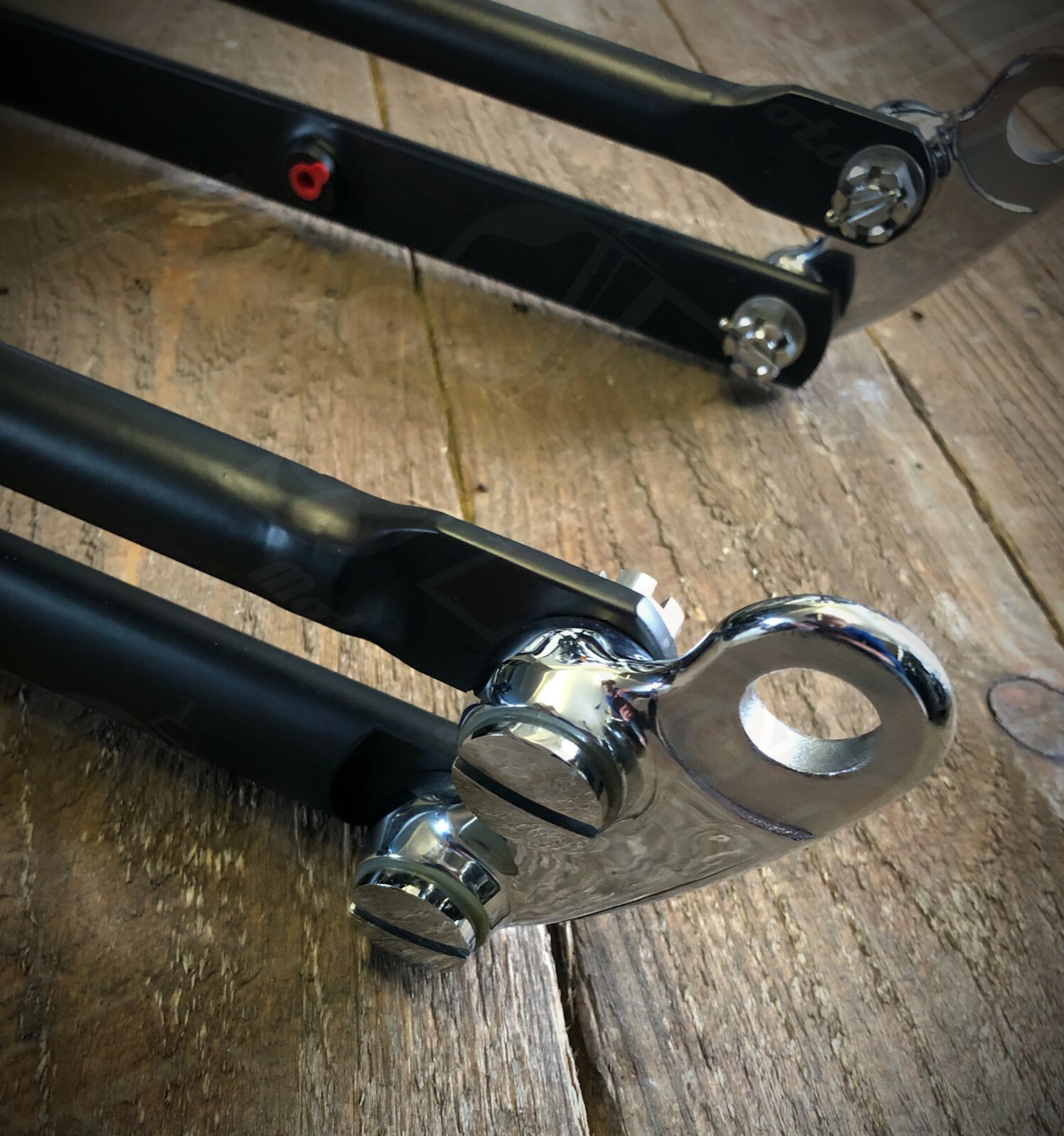 Springer Forks Harley Bobber Chopper Under 4 Inch Black Big Port 4