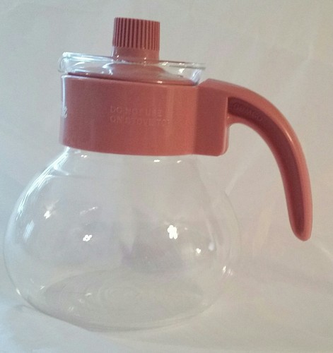 Vintage Gemco The Micro-Kettle Microwave Tea Kettle Coffee Pot Pink Made in USA