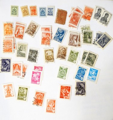 Stamp Russia Small Issues 30+ Stamps Set Collection Page Lot Group