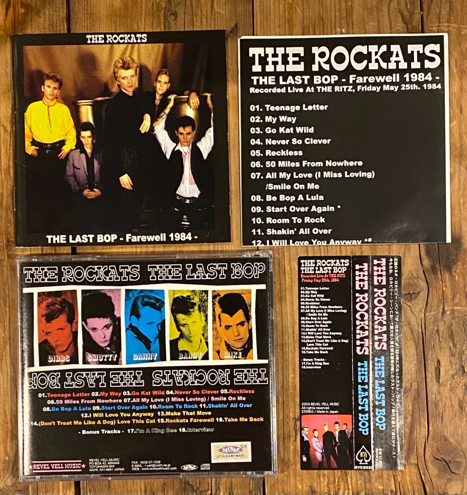 The Rockats The Last Bop Farewell 1984 Rockabilly Japan Obi