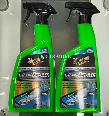(2-Pk) Meguiar s Car HYBRID CERAMIC DETAILER Mist & Wipe EXTREME WATER BEADING