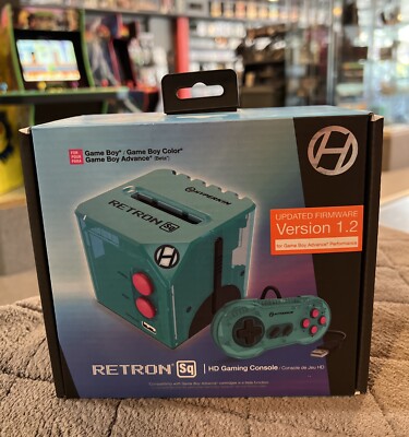Green RetroN Sq: HD Gaming Console for Gameboy, Game Boy Color and Advance