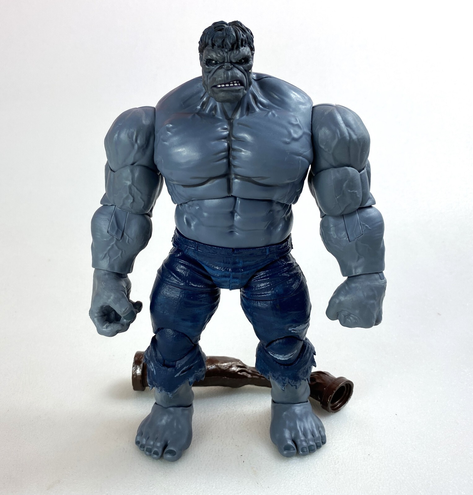 Gray Incredible Hulk Marvel Legends Action Figure Incomplete