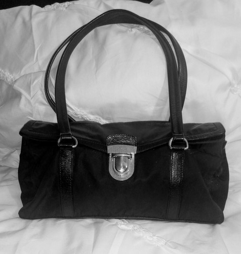 Vintage Prada East West Tessuto Boston Bag