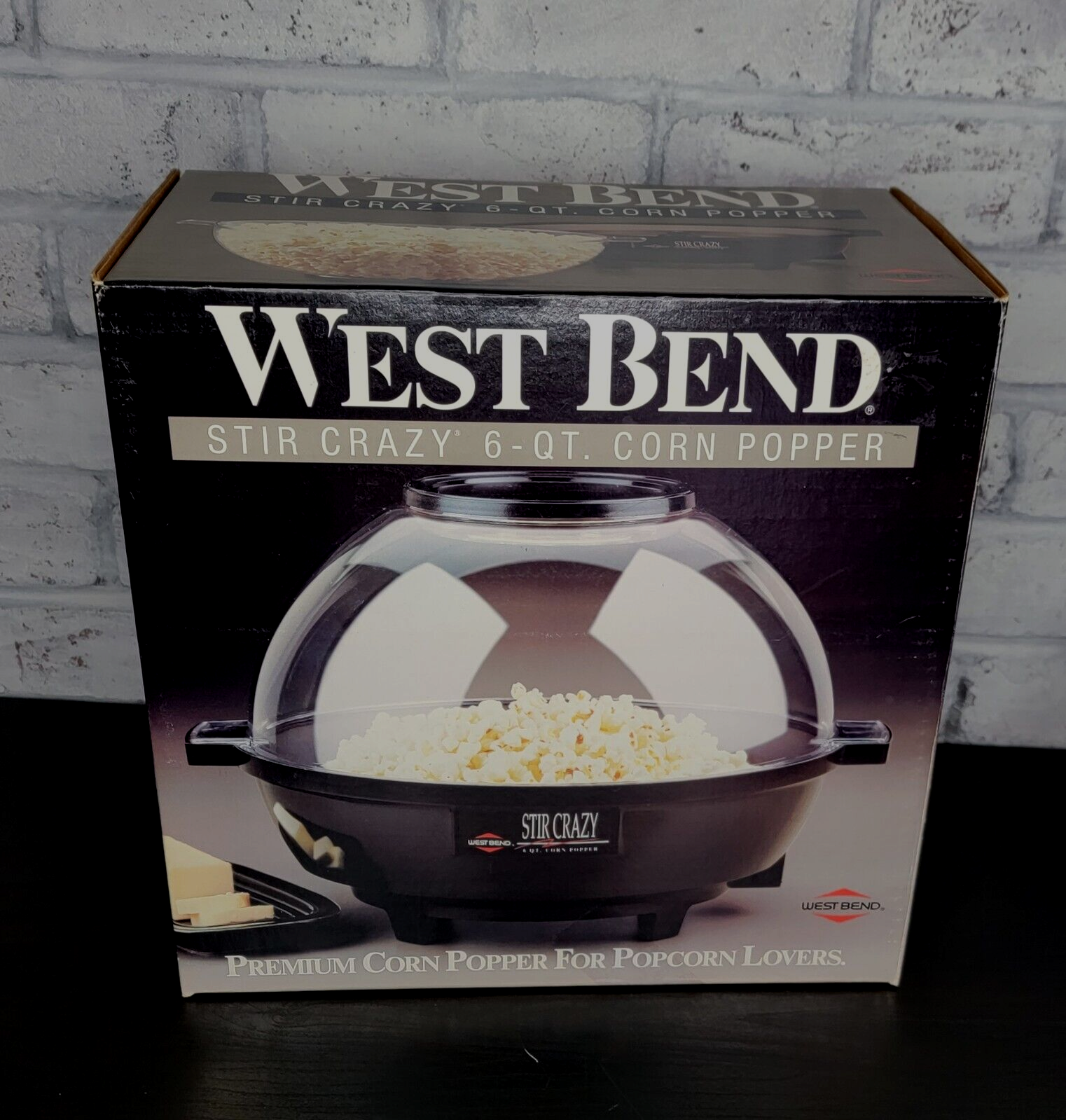 West Bend Stir Crazy 6 Quart Popcorn Corn Electric Popper 82