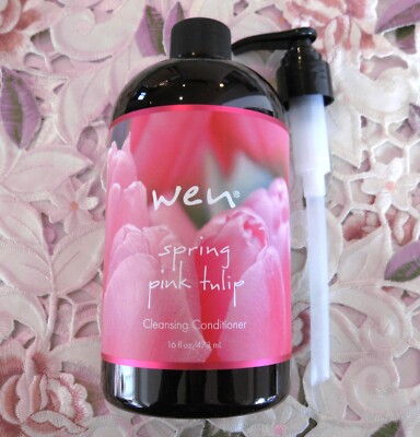 ~WEN by Chaz Dean ~SPRING PINK TULIP~CLEANSING CONDITIONER 16 oz. w/Pump~