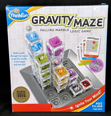 GRAVITY MAZE Falling Marble LOGIC GAME ThinkFun FAMILY FUN - TOTY 2015 WINNER