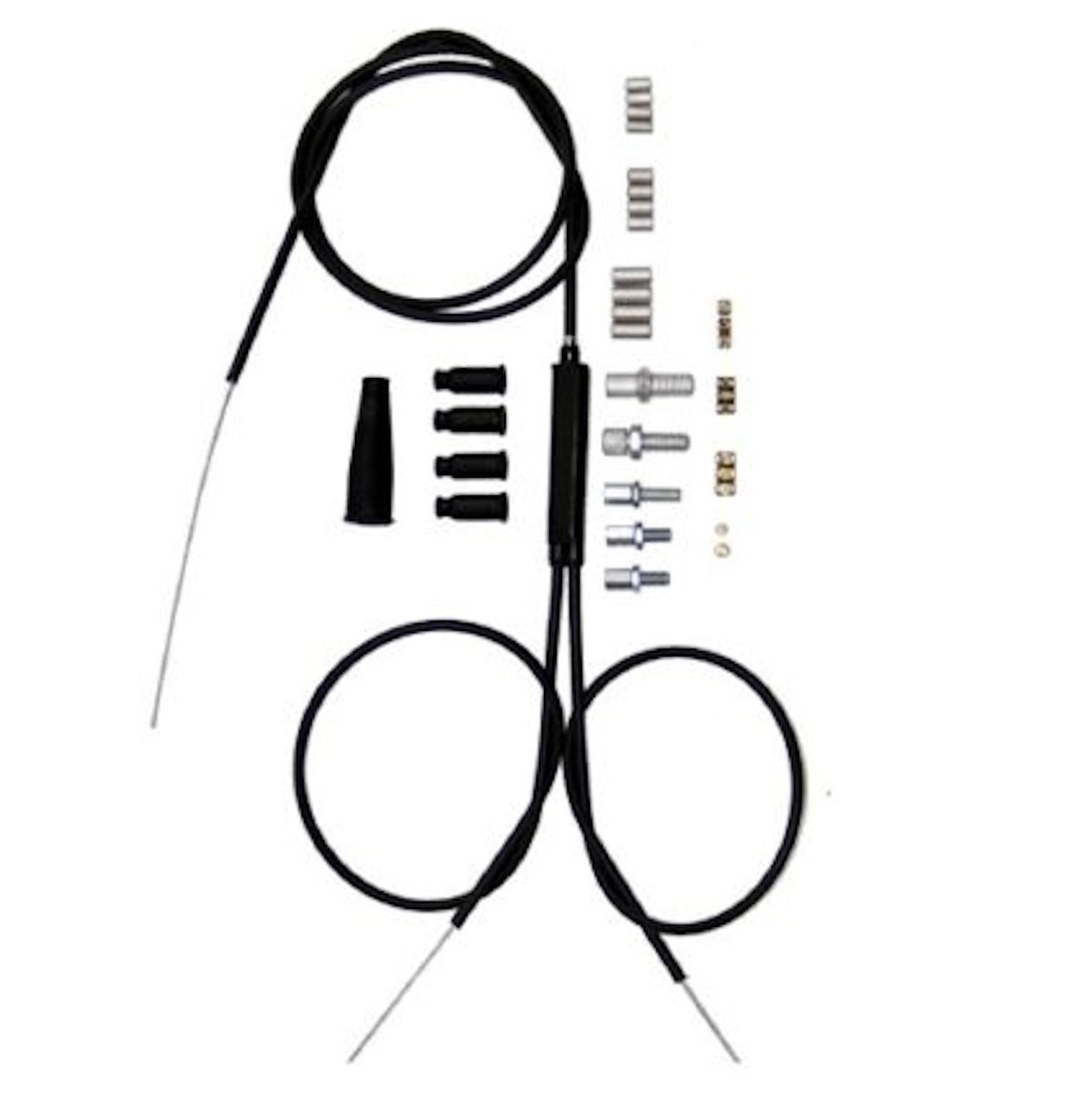 Venhill Universal 1 Into 2 Dual Split Throttle Cable Kit 2 Stroke eBay