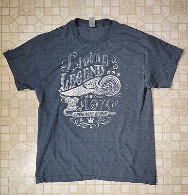 Indian Motorcycle Living Legend Gray Shirt Size Large