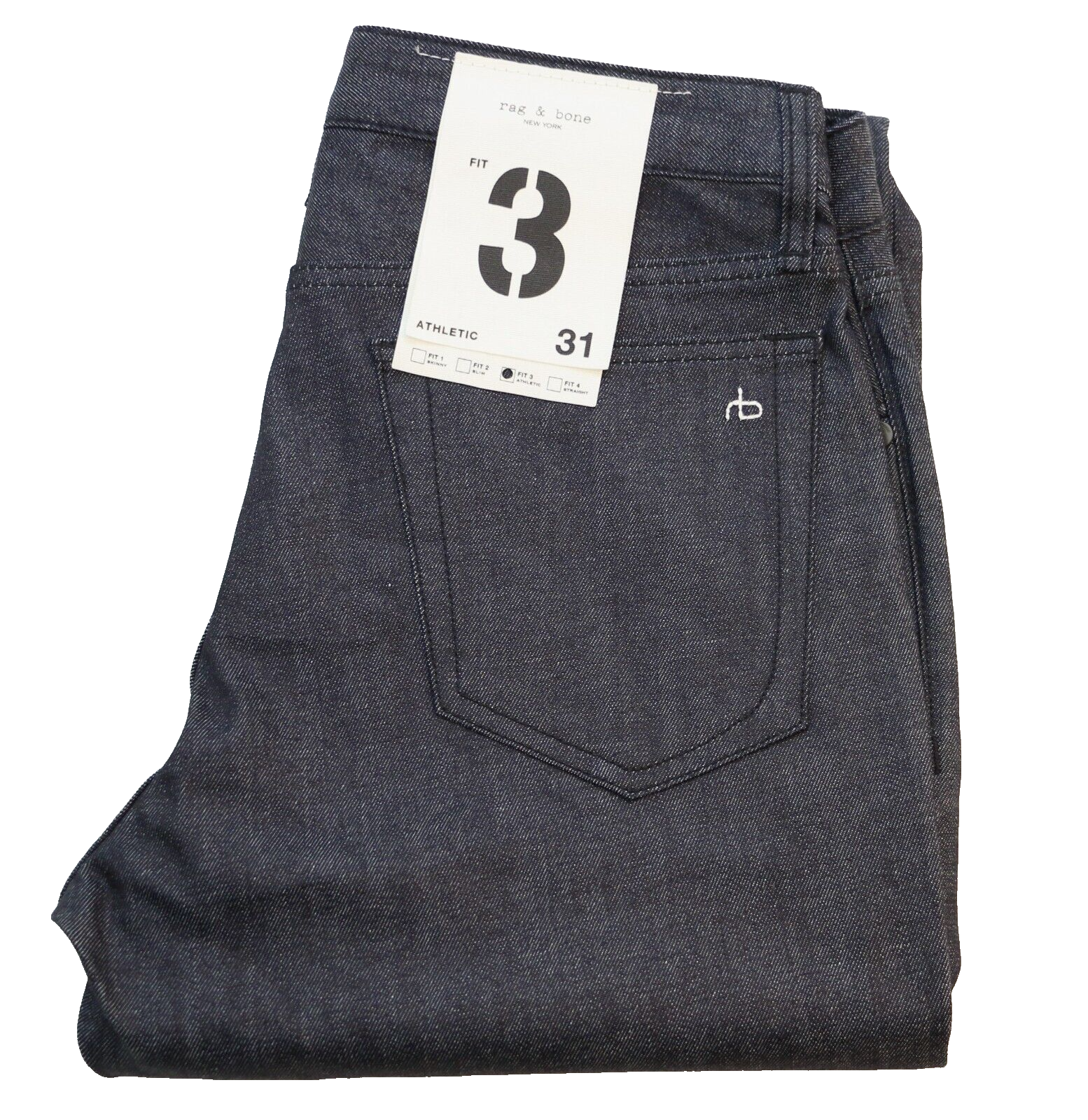 мужские джинсы rag & bone Fit 3 размера W31 L32 из натуральной эластичной ткани Kaihara Denim Raw