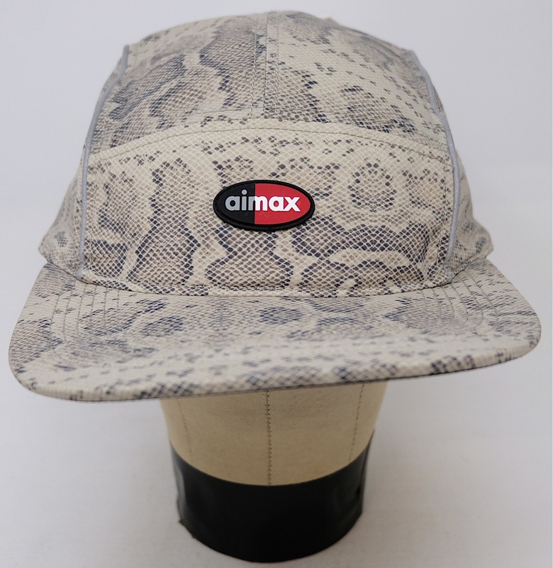 Rare SUPREME x NIKE Air Max Running Snakeskin Camp Hat Cap