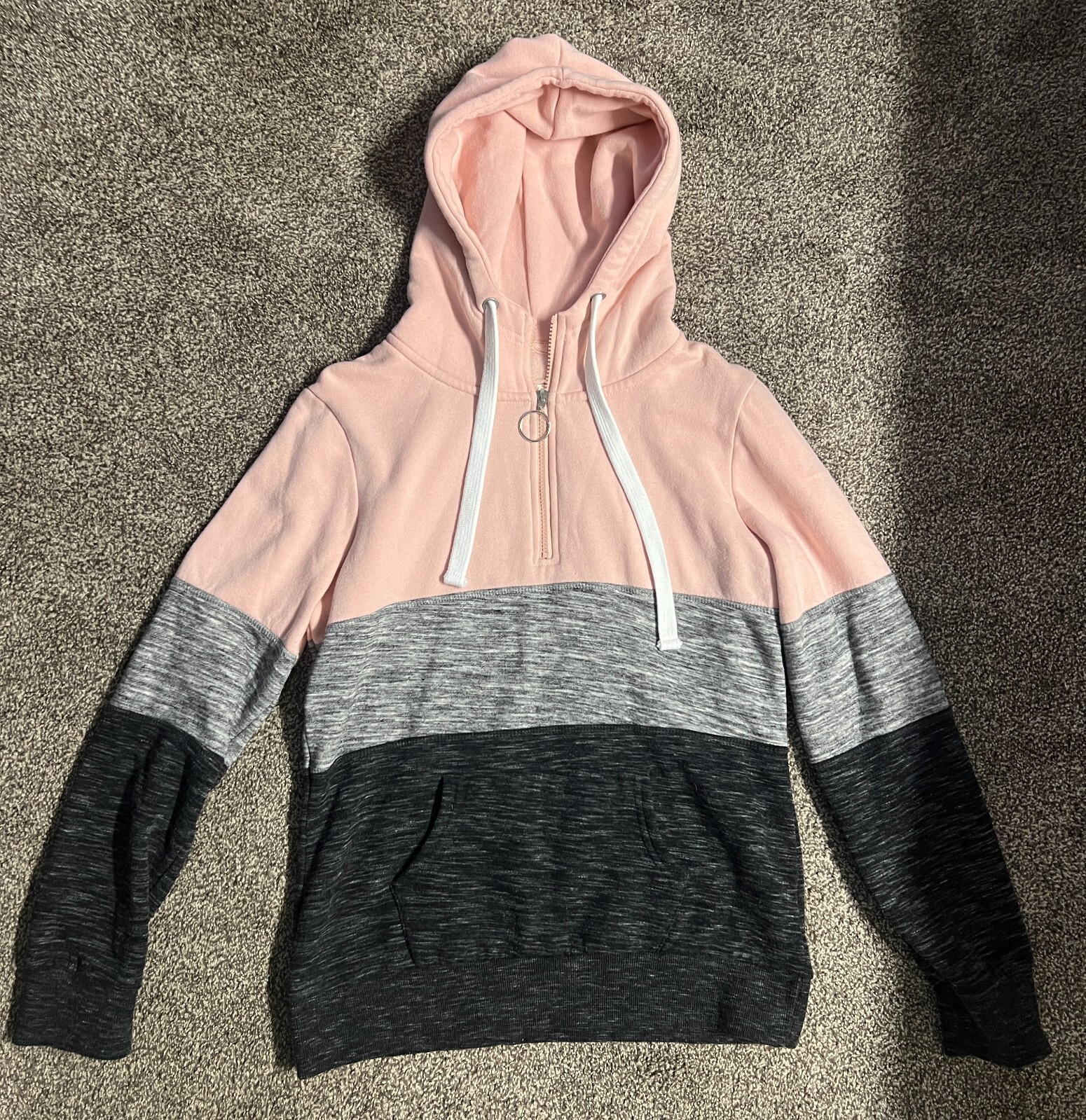 Esstive Athletic Apparel 1/4 Zip Colorblock Heathered Peach Esstive Athletic Apparel 1/4 Zip Colorblock Heathered Peach