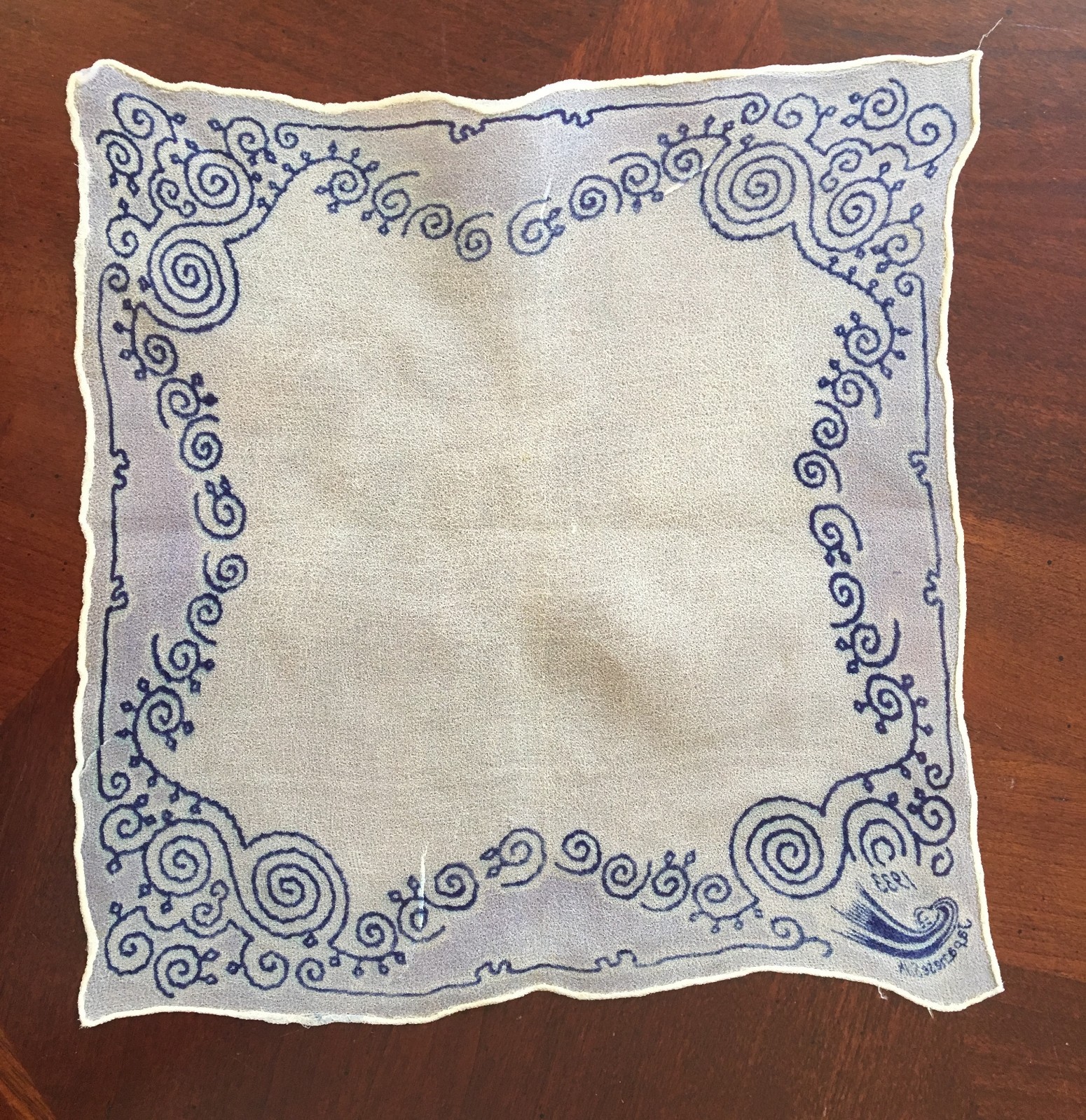 World's Fair Vtg Japan Silk Handkerchief Dated 1933 Hanky - 9