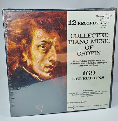 c ollected piano music of CHOPIN 169 selections 12 records NEW SEALED 