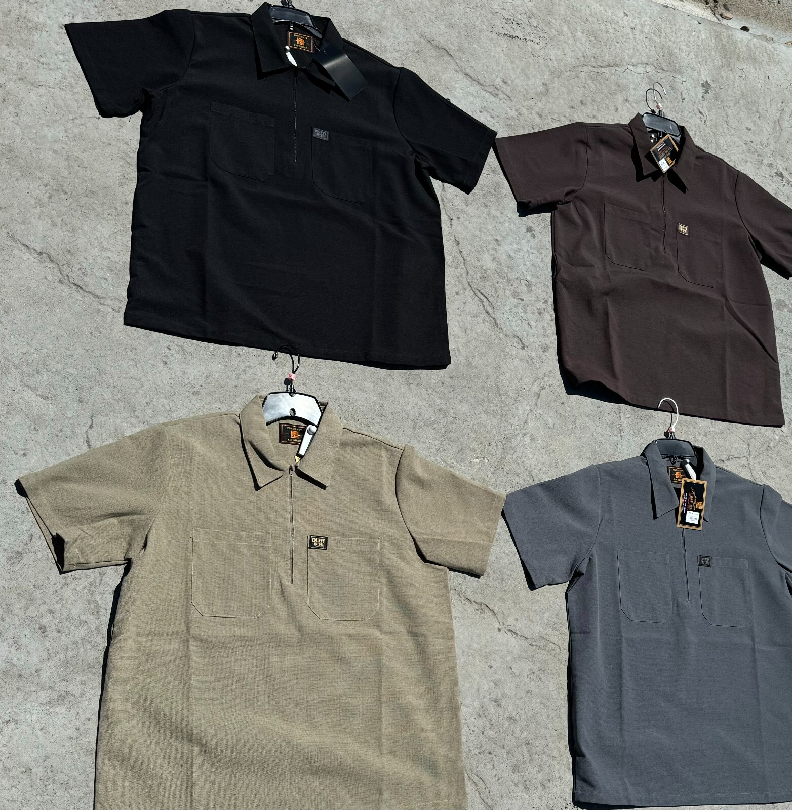 FB County Short Sleeve Solid Half Zip Shirt | eBay FB County Short Sleeve Solid Half Zip Shirt | eBay