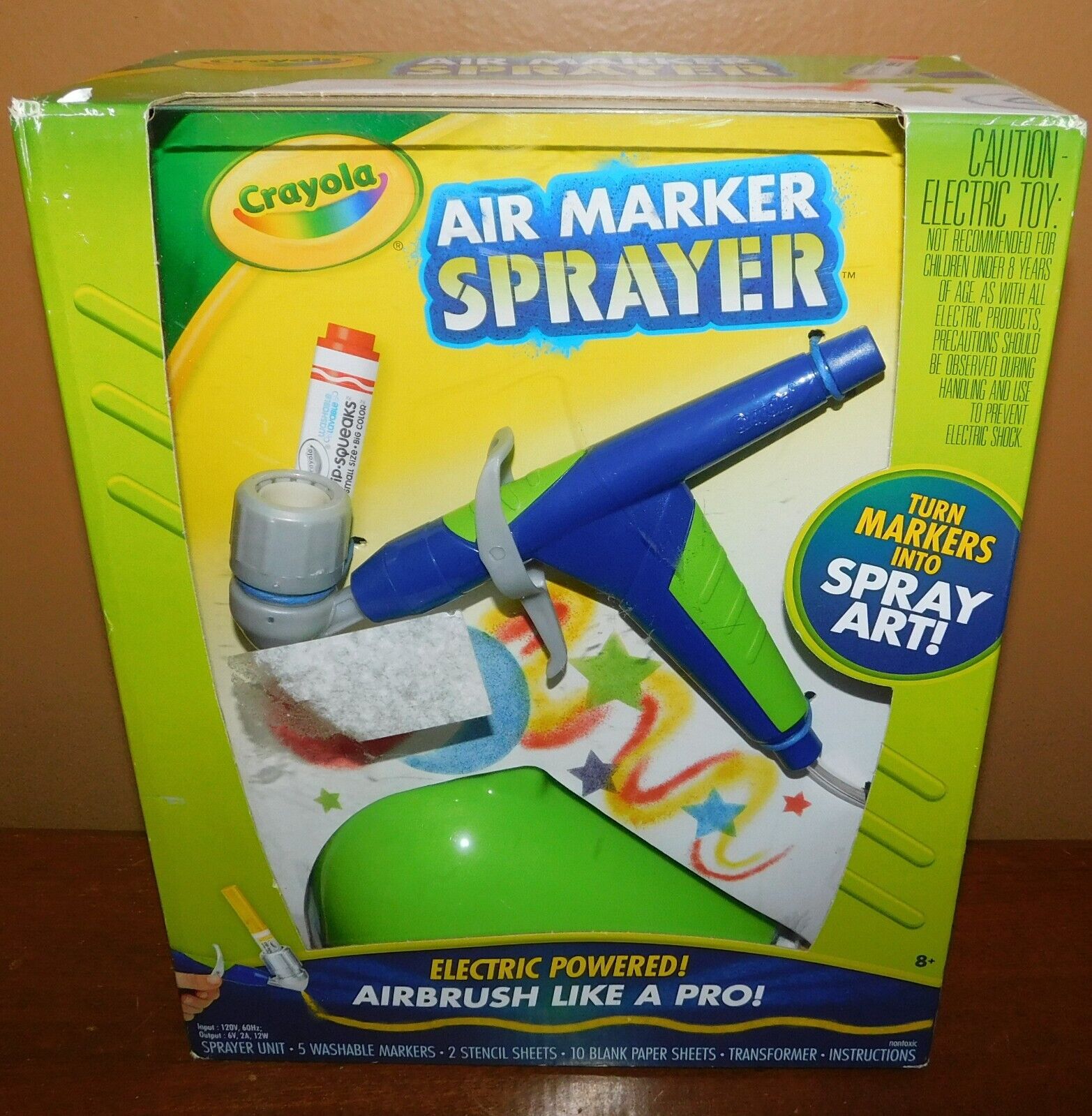 NEW Crayola Electric Powered Air Marker Sprayer Set Airbrush Toy | eBay NEW Crayola Electric Powered Air Marker Sprayer Set Airbrush Toy | eBay