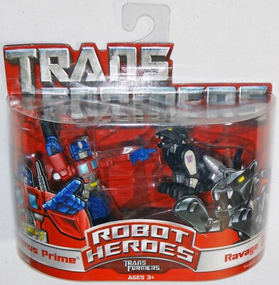 2006 Transformers Robot Heroes Optimus Prime & Ravage Figure 2-Pack