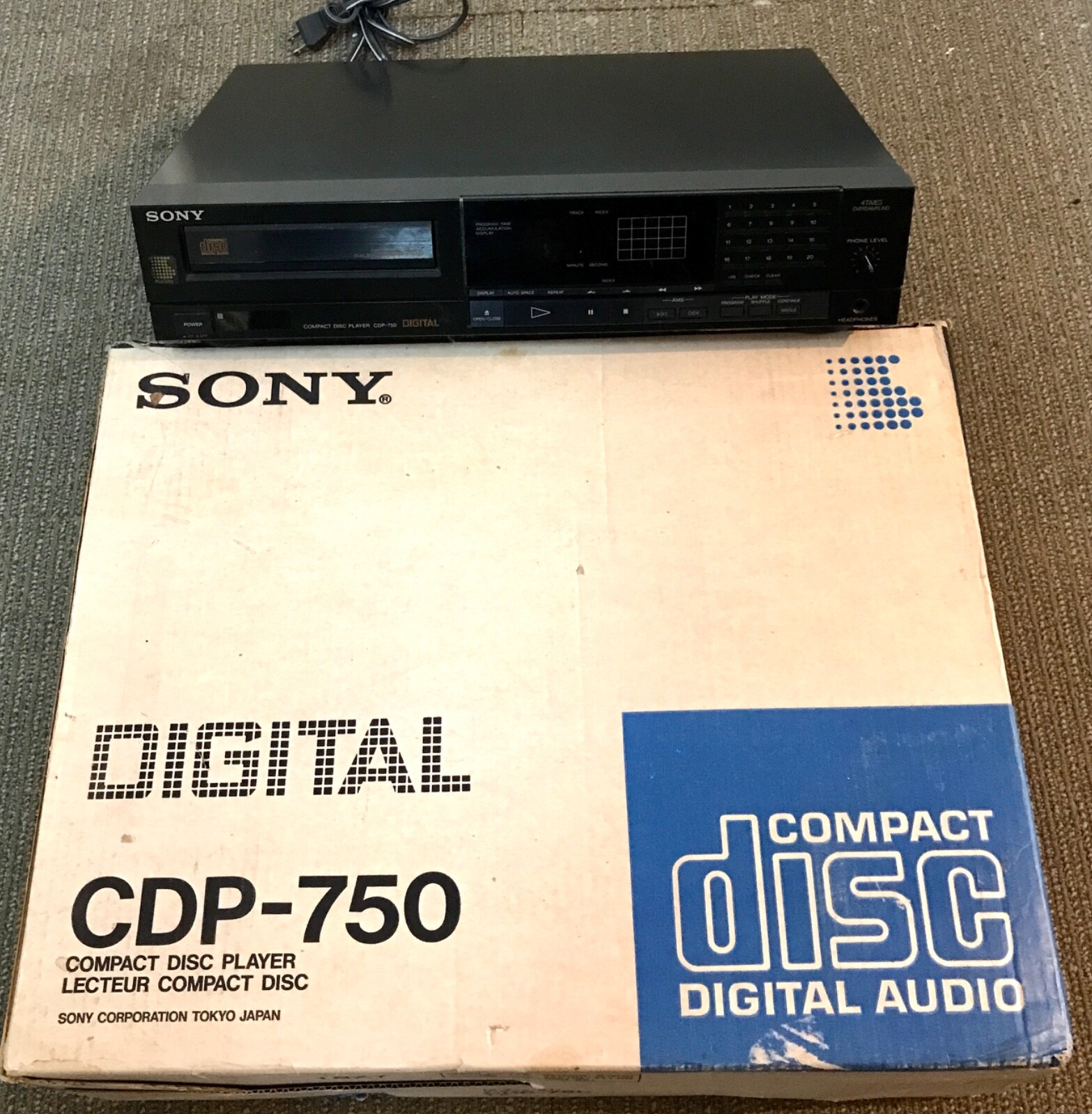 【完動品】音響機器 CDデッキ CDプレーヤー SONY CDP-750ソニー SONY CDP-750の仕様 ソニー