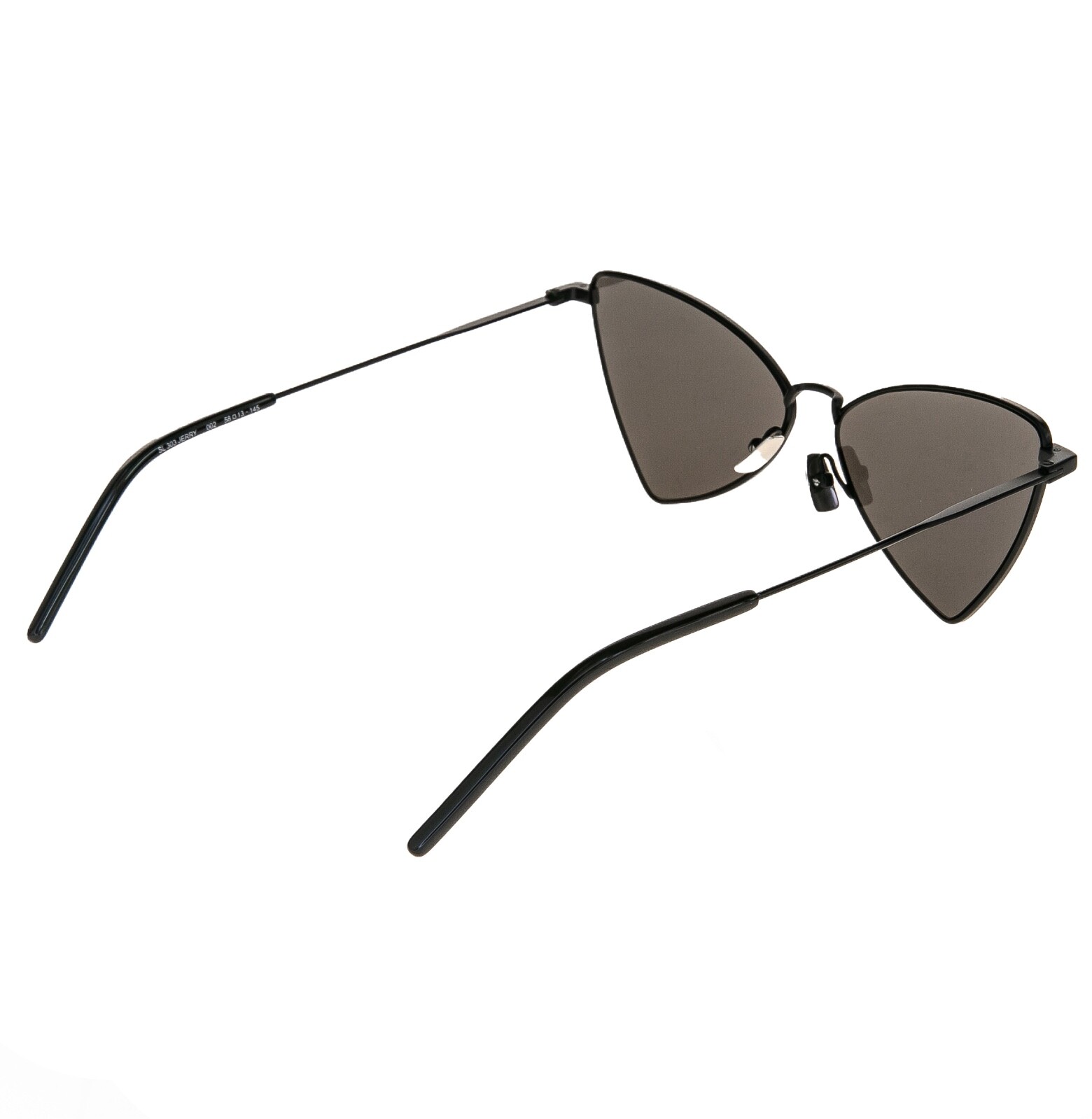 Pre-owned Saint Laurent Jerry Ysl 303 002 Black Angular Metal Fashion Sunglasses Sl303