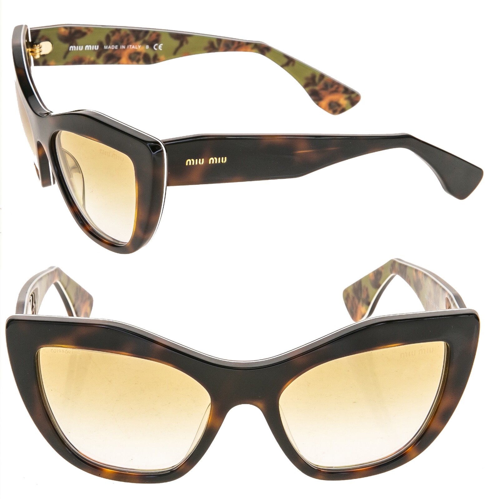 【サチ)Miu Miu flower sunglasses Miu Miu SMU56Z Cat Eye Sunglasses | Fashion Eyewear US