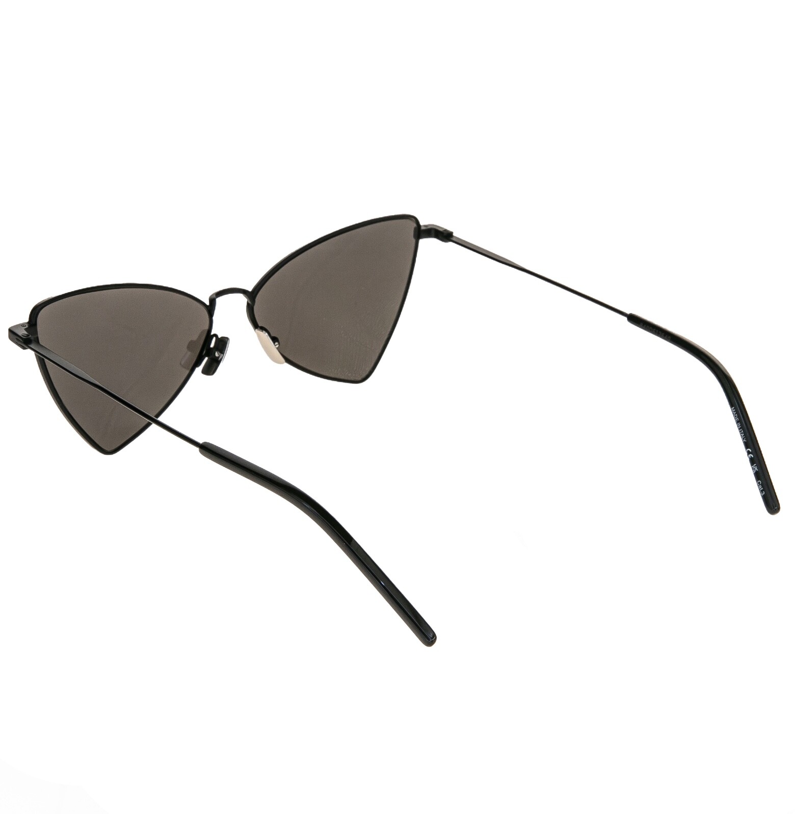 Pre-owned Saint Laurent Jerry Ysl 303 002 Black Angular Metal Fashion Sunglasses Sl303