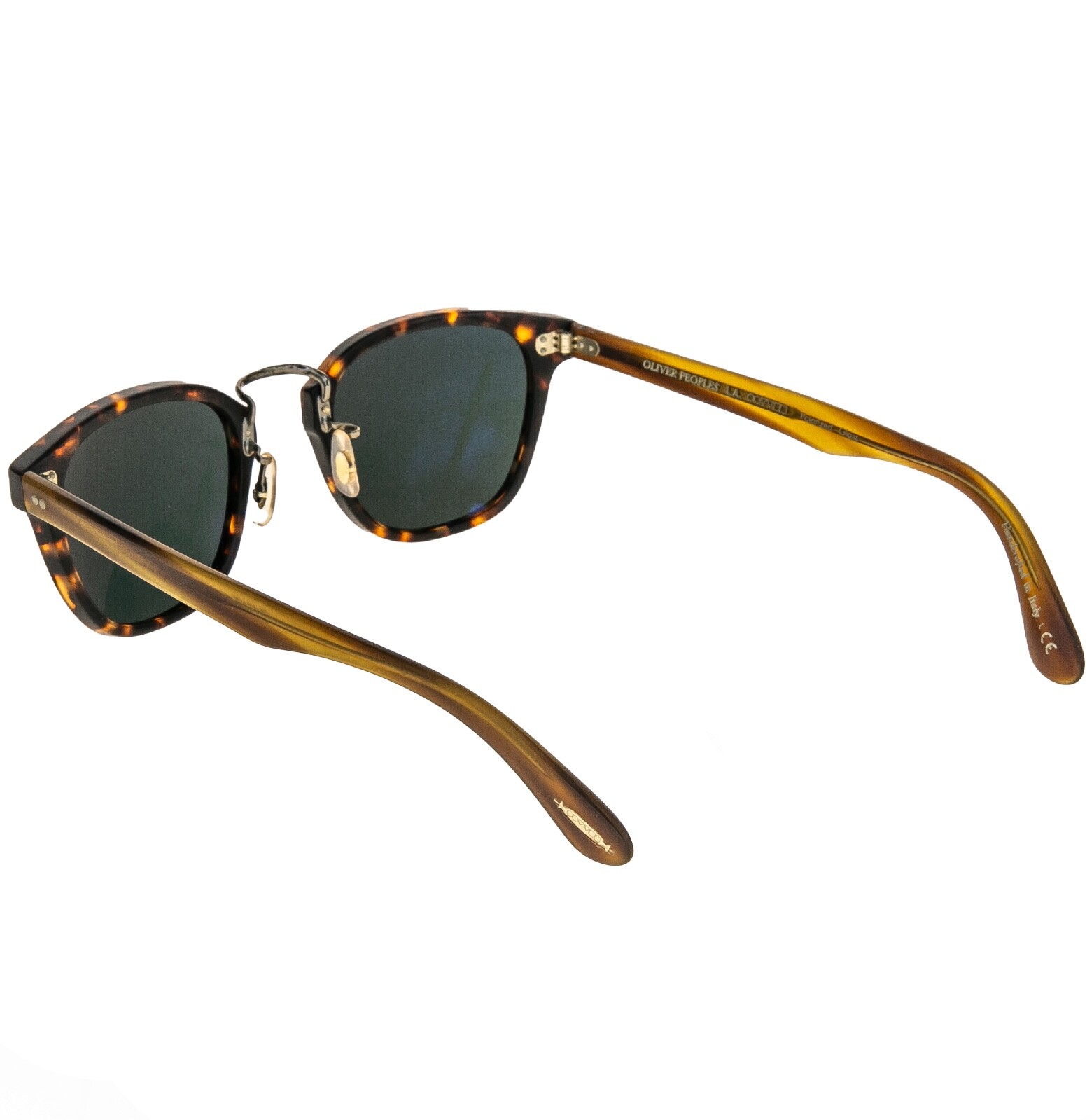 Pre-owned Oliver Peoples 5369 Lerner Sunglasses Ov5369s Tortoise Green Mirrored Polarized