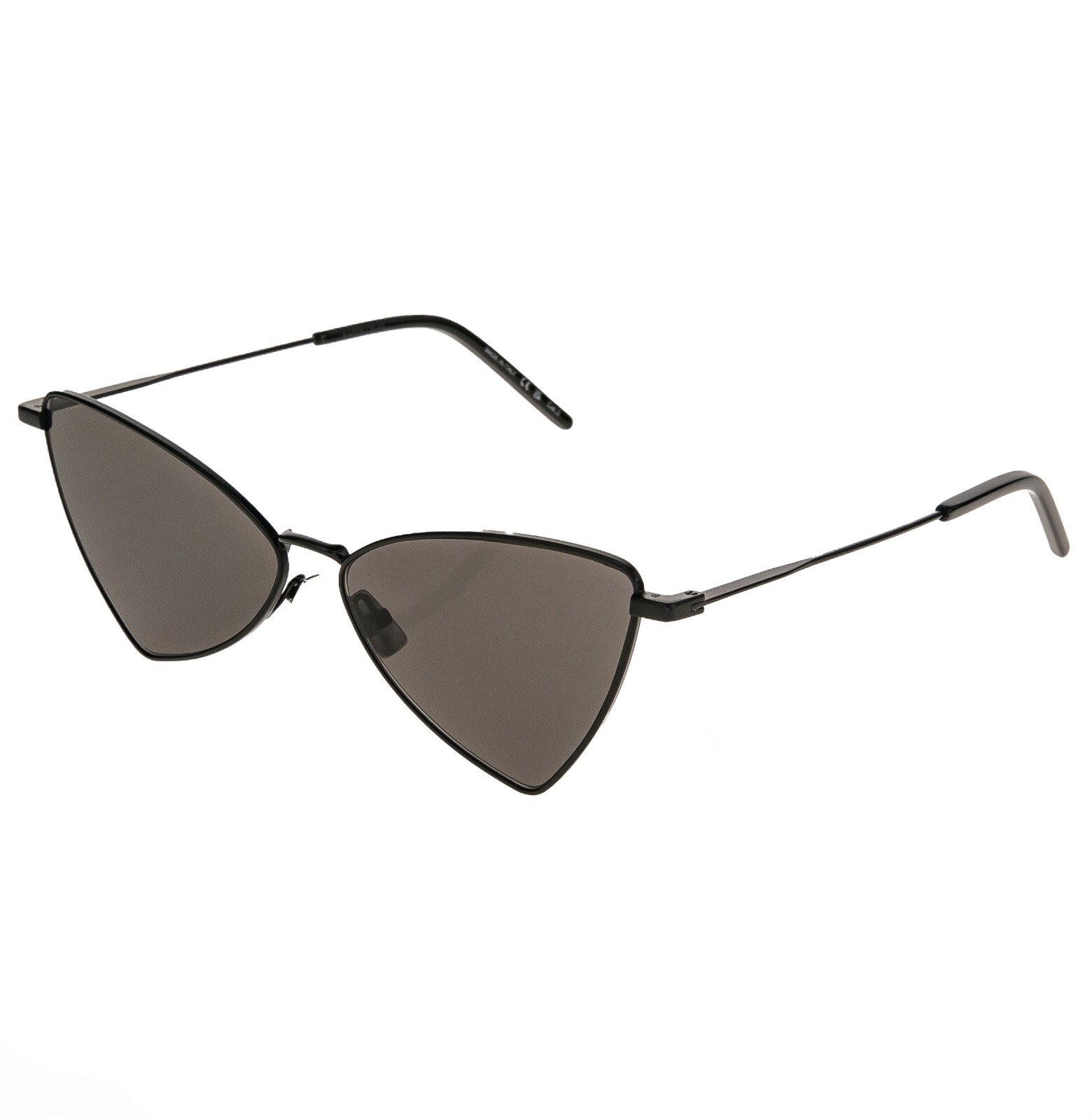 Pre-owned Saint Laurent Jerry Ysl 303 002 Black Angular Metal Fashion Sunglasses Sl303