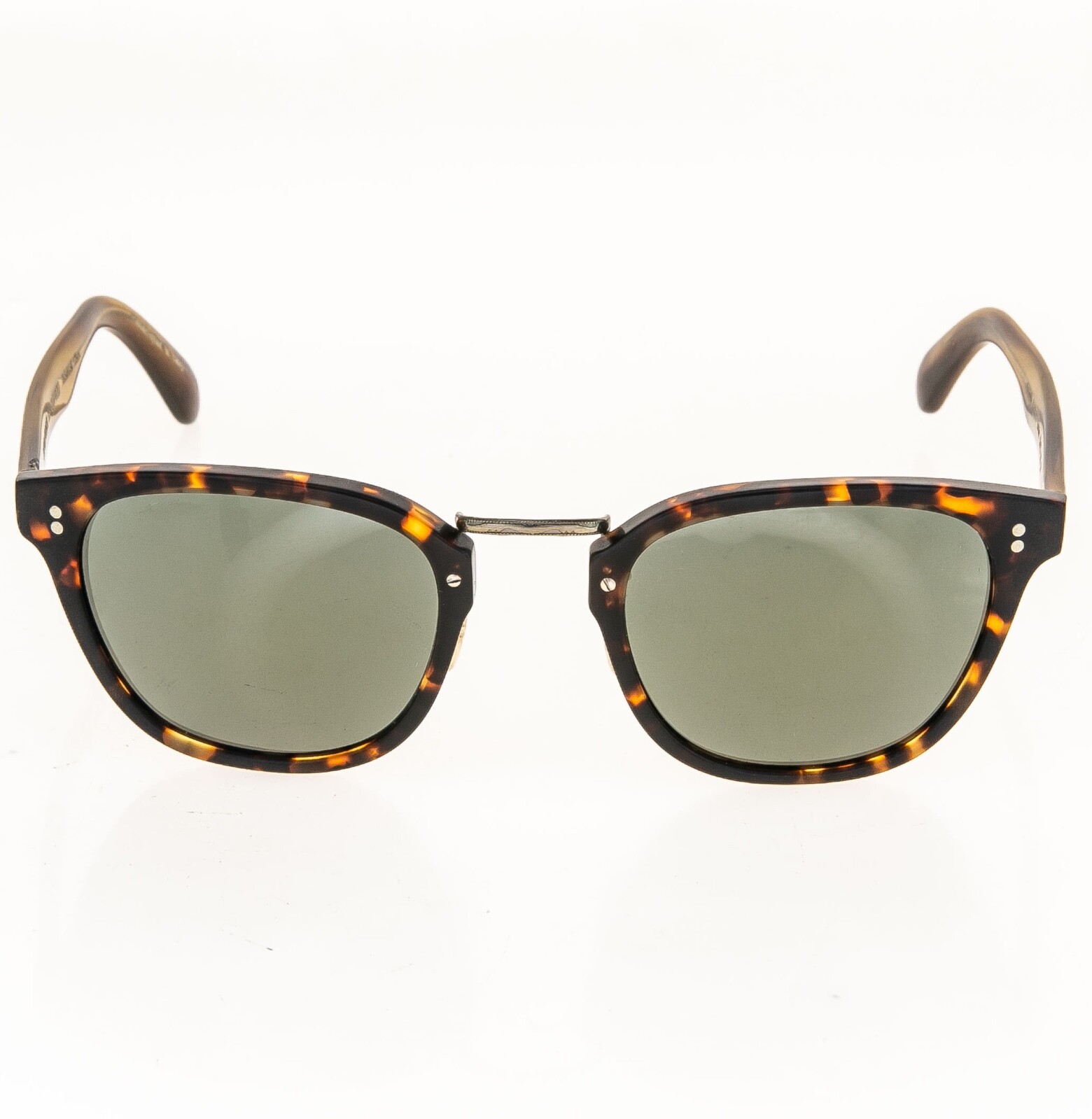 Pre-owned Oliver Peoples 5369 Lerner Sunglasses Ov5369s Tortoise Green Mirrored Polarized