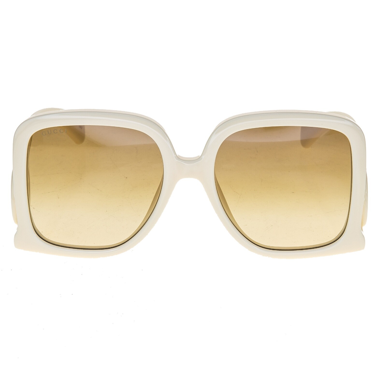 Pre-owned Gucci 1326 Ivory Brown Gg Logo 002 Fashion Oversized Runway Sunglasses Gg1326s