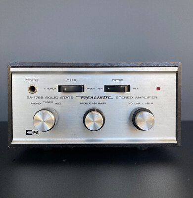 REALISTIC SA-175 MINI-AMPLIFIER  ( RE-CAPPED ) with Realistic Minimus 1 Speakers