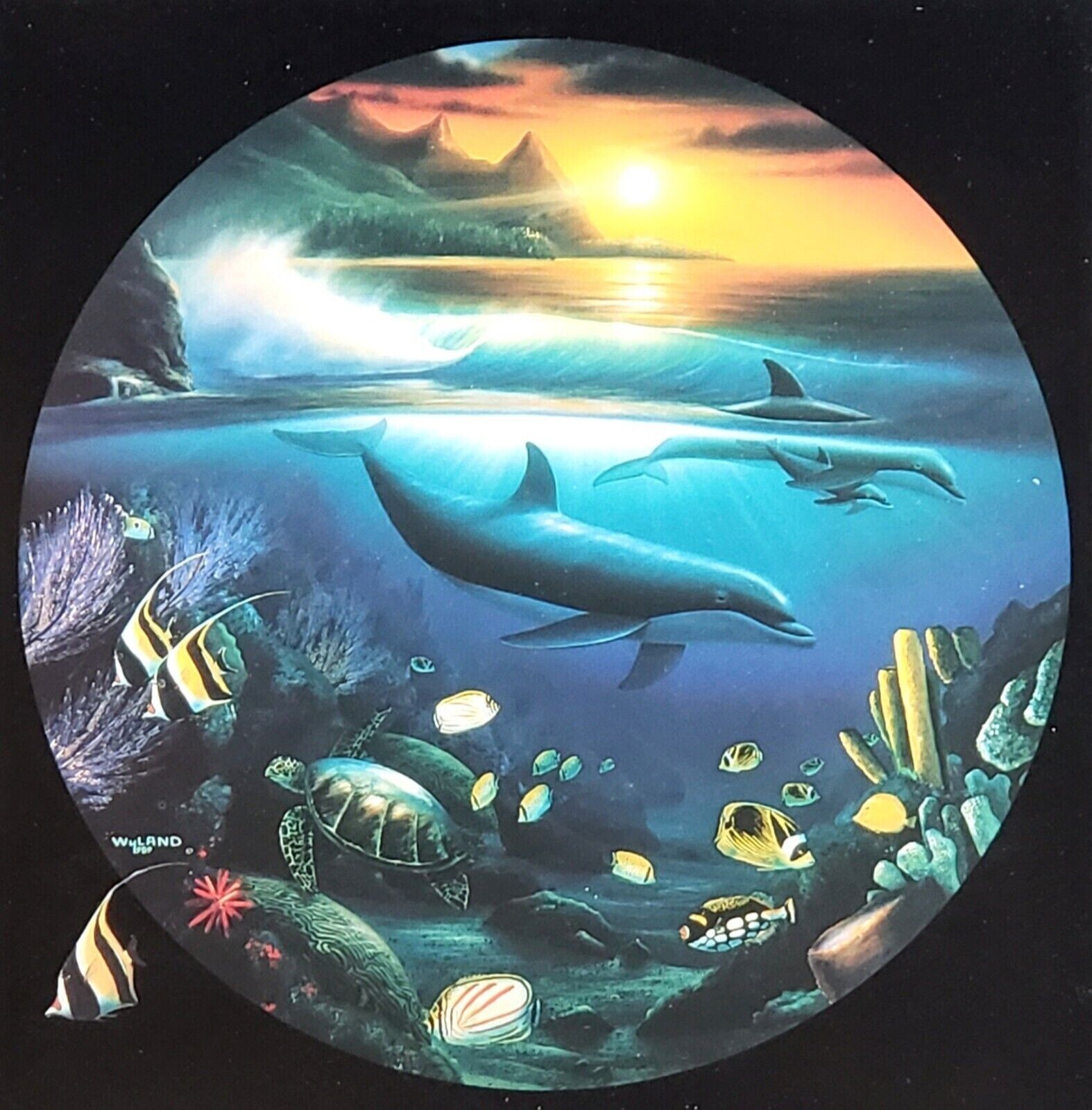 デルフィニア戦記 = A Record of the Delfinian Wa… 1989 Universes Rick Cain Dolphin On Wave Limited Edition