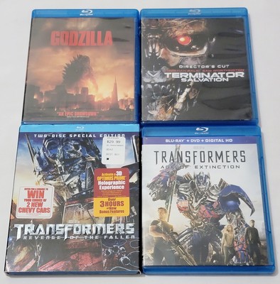 Godzilla, Transformers Revenge Of The Fallen & Age Of Extinction & Terminator...