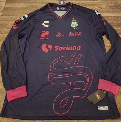 NWT Charly Santos Laguna 18/19 Goalkeeper Longsleeve Jersey Purple Size XXL