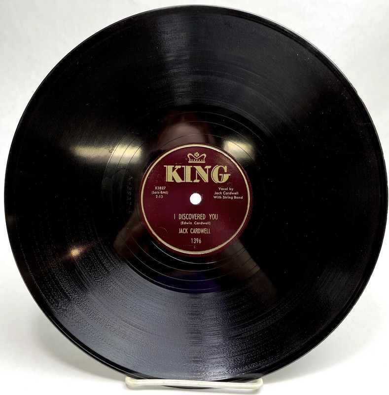 JACK CARDWELL No More / I Discovered You KING 78 HILLBILLY RAB COUNTRY